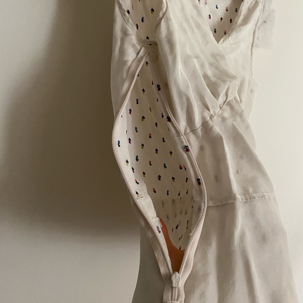 Marc by Marc Jacobs White Blouse with Red and Blue Microprint - Picture 8 of 8